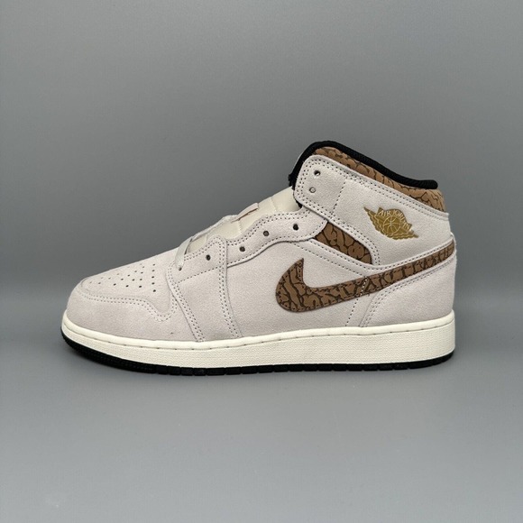 Jordan 1 Mid SE Brown Elephant Shoes DZ5369-102 Men's /Youth 7 Women's 8.5 - Picture 12 of 12